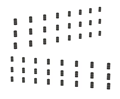 modern road pier barrier 3d model modern road pier barrier 3d model