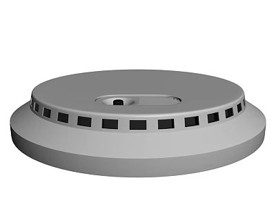 Public Facility Circular Maintenance Cover With Gray Surface And Square Holes 3d model