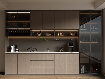 Home Wine Cabinet 3d model