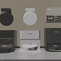 Smart Robot Vacuum Machines With Modern Design And Charging Bases