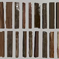 Natural Stone And Wood Samples With Diverse Textures For Interior Design 3d model