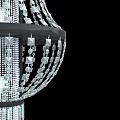 Elegant Crystal Chandelier With Decorative Hanging Crystal Beads And Modern Design