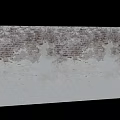 Weathered Brick Wall With Peeling Paint Near Window And Wooden Floor