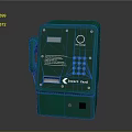 Green Electronic Smart Case Device With Keypad Display Screen And Handset