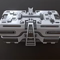 Modern Box Science Fiction Box Crate 3d model
