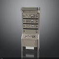 Industrial Control Panel Cabinet With Multiple Control Panels Buttons And Displays