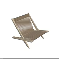 Modern Minimalist Leisure Chair With Wooden Frame And Handwoven Seat Cross Leg Design