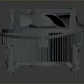 Efficient Computer CPU Cooler With Fan Heat Sink And Mounting Brackets 3d model