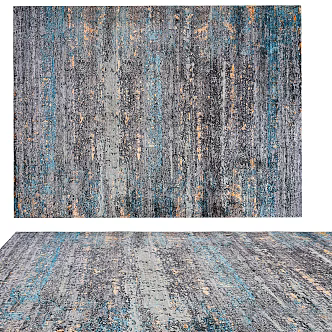 Modern Simple Carpet New Chinese Style Simple Carpet Living Room Carpet 3d model