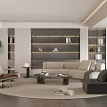 Modern Minimalist Sofa And Glass Coffee Table Set For Luxurious Elegant Warm Living Room Decor