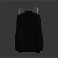 Black Backpack With Cartoon Ears And Rainbow Mane For Kids Daily Use