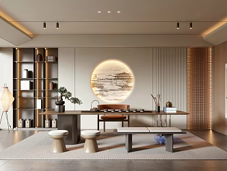 New Chinese Tea Room 3d model