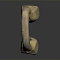 Brass C Shaped Hook With Square Ends Metallic Finish Essential Household Item For Daily Hanging Use