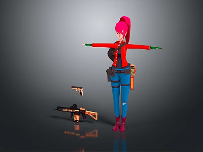 Cartoon Beauty Animation Beauty Animation Beauty Cartoon Girl Animation Girl Cartoon Girl Fantasy Beauty 3d model