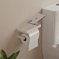 Modern Wall Mounted Bathroom Accessories With Toilet Paper Holder And Tissue Box