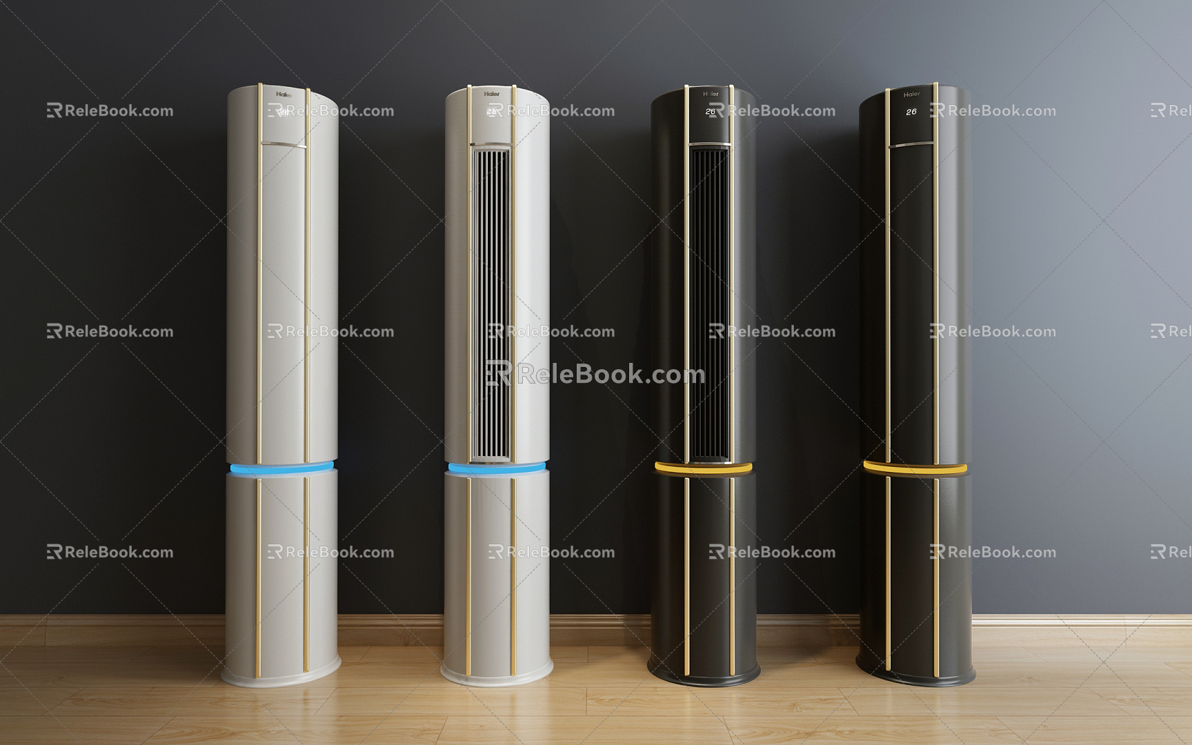 Modern air conditioner Haier cabinet air conditioner 3d model