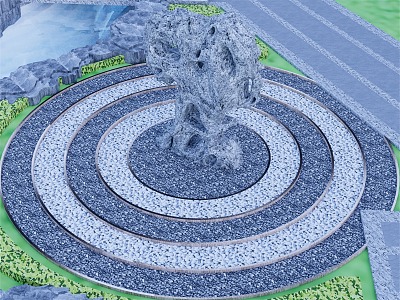 Taihu Lake Stone Landscape Stone 3d model