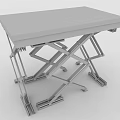 Industrial Hydraulic Scissor Lift Table With Adjustable Height And Steel Frame