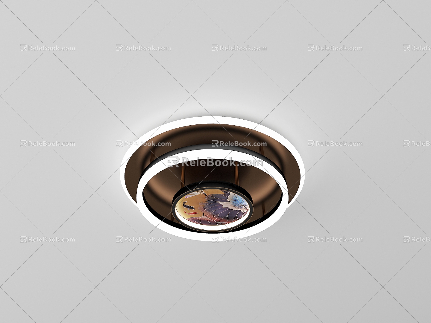 New Chinese ceiling lamp 3d model