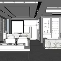 Bathroom Products Showroom With Marble Vanities Toilets And Display Cabinets