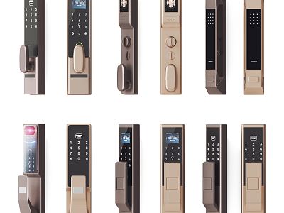 Modern Door Handle Smart Door Lock model