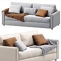 Modern double sofa 3d model