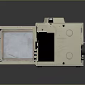 Industrial Oven With Open Door Showing Interior Components And Control Panel Gauges