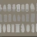 Mirrors in Various Shapes with Different Frame Designs Arranged on Beige Background