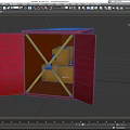 Container red container terminal container port freight container tin box low face number low model simple model game video level super realistic 3d model
