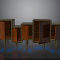 Modern Open Kitchen Furniture Design With Island Counter And Wooden Cabinets
