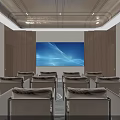 Modern Luxury New Chinese Style Meeting Room With Comfortable Seats And Premium Wooden Interior Design