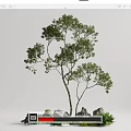 arbor landscape tree 3d model