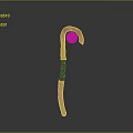 Scepter Ancient Scepter Cane Ancient Scepter Magic Scepter Metal Scepter Classical Scepter Magic Scepter 3d model