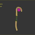 Scepter Ancient Scepter Cane Ancient Scepter Magic Scepter Metal Scepter Classical Scepter Magic Scepter 3d model