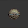 Traditional Woven Storage Basket With Dome Lid Colorful Handle And Decorative Patterns