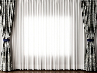 Modern Curtains 3d model