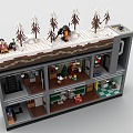 LEGO Toys Building Blocks Underground Shelter Underground Fortress Safe House Latter-day Scene Ice Steam Age 3d model