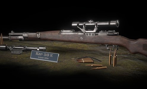 Kar 98 k rifle 3d model