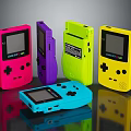 Modern game machine electronic chicken palm game machine 3d model
