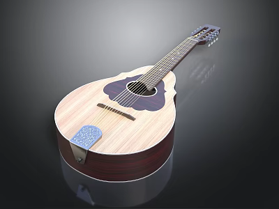 High Quality Wooden Acoustic Guitar for Daily Life Musical Use with Smooth Strings Design 3d model