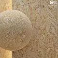 Round Natural Fiber Object Placed On Two Different Wooden Texture Backgrounds