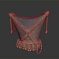 Ornate Handcrafted Traditional Headwear With Braided Straps Tassels And Beads