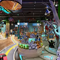 Disney Themed Mall Store With Cartoon Characters Toys Decorations Lighting And Kids Shopping Area