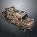 Military Tank With Six Wheeled Camouflage Design Armored Vehicle Top Equipment
