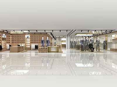 business men's clothing store 3d model