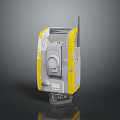 Electronic Surveying Instrument With Gray And Yellow Design Built In Antenna And Stable Base
