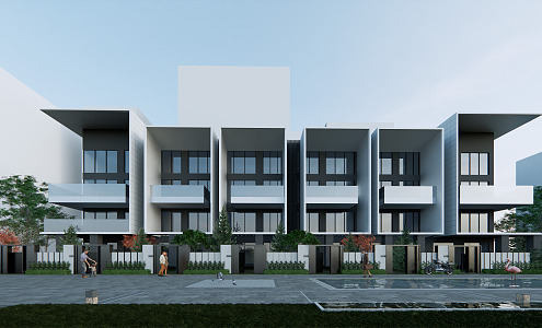 Modern Townhouse 3d model