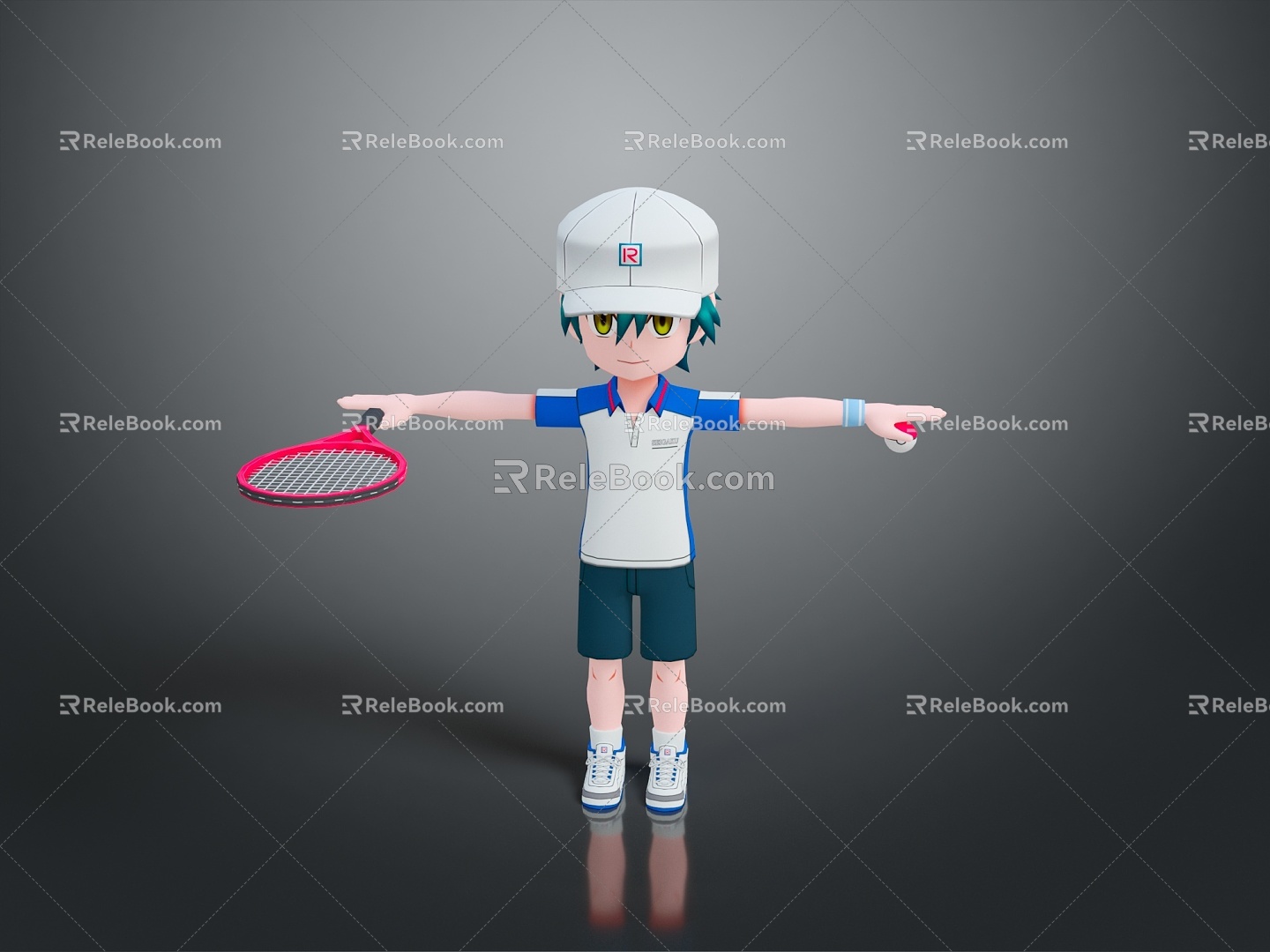 Children's Badminton Boys Children Children Children Children Children Baby Cartoon Children Boys 3d model