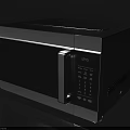 Modern Stainless Steel Microwave Oven As Essential Kitchen Appliance With Control Panel