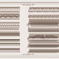 Jane Europe Gypsum Line Gypsum Line Cornice 3d model